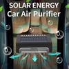 Ozone Negative  Air Purifier For Car Solar Power Cleaner Car Accessories With Odor Elimination Number Plate