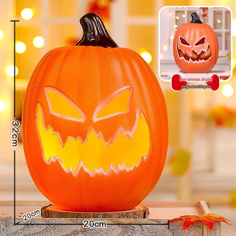 Halloween Glowing Pumpkin Lanterns for Shopping Mall Decor and Courtyard Ornaments