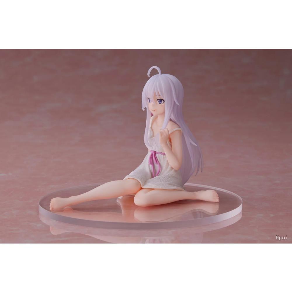9CM Anime Majo No Tabitabi Elaina Figure Pajamas Sitting Posture Action Animation Model Toy Gift Collection Decoration Ornaments