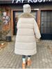 Women’s Calf-Length Windproof Thicken Warm Winter Jacket With Fur Lapel