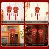 Chinese New Year Hanging Pendants Traditional Fu Character Wall Door Flag Decor Tassels Red Good Luck Spring Festival Ornament