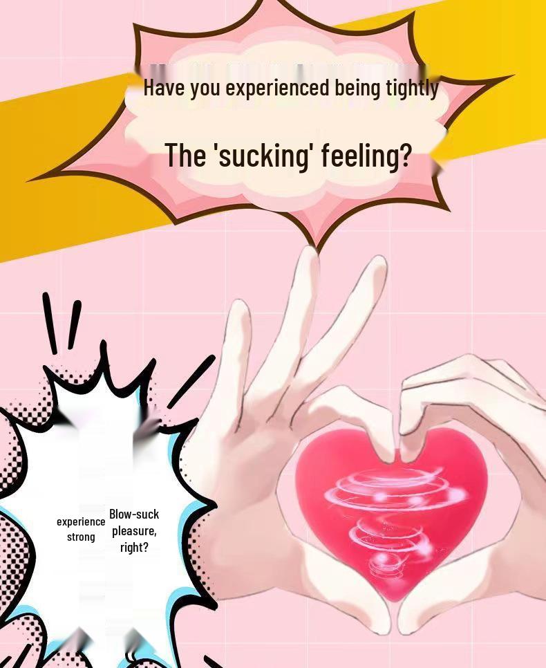 Heart-Shaped Decompression Squeeze Toy & Insertable Male Masturbator