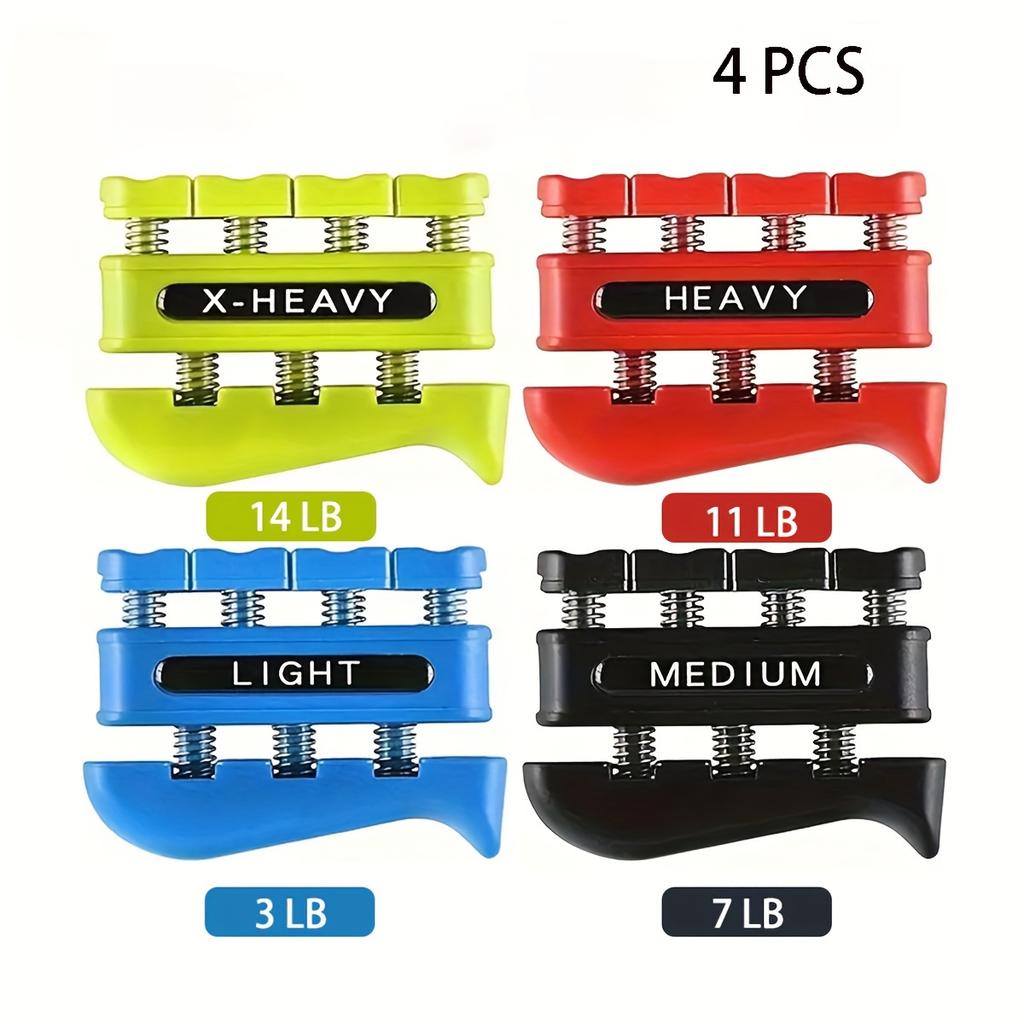 Set of 4 Finger Trainers Designed To Enhance Finger Dexterity and Strength, Suitable for Musicians and Climbers To Improve Grip