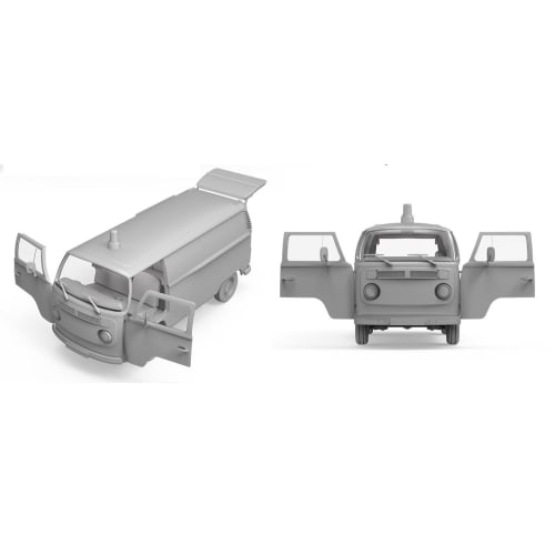AK Interactive 1/35 Scale 1972 Minivan Commercial Van Type Plastic Model Kit AK35024 (Car)