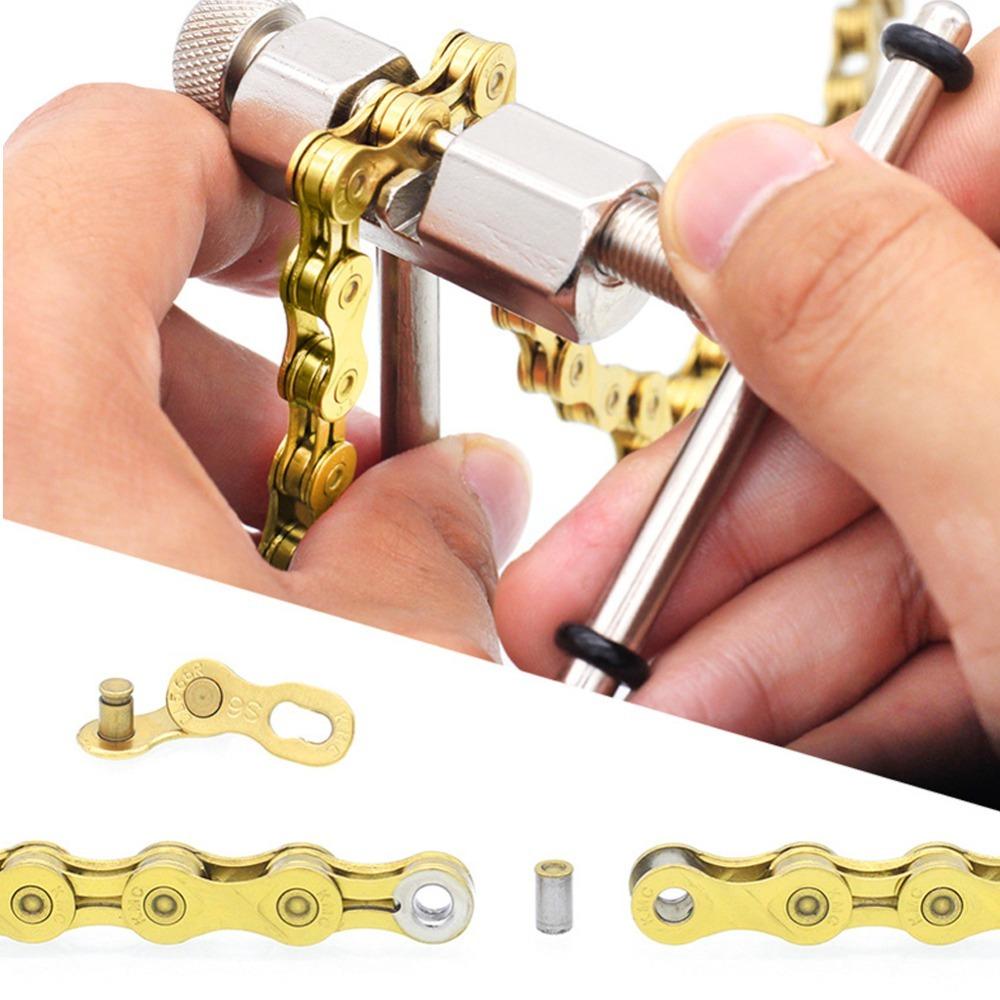 8PCS Steel Chain Splitter Pin Silver Chain Cutter Thimble Cycle Chain Remove