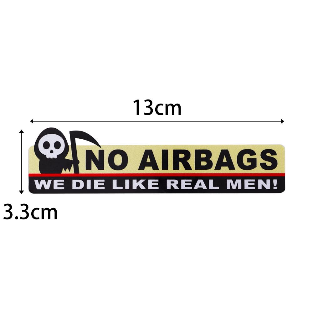 

Светоотражающие наклейки в виде черепа, декоративные наклейки для автомобиля, мотоцикла, предупреждение об отсутствии подушек безопасности, забавные автомобильные наклейки, внешние аксессуары 2pcs