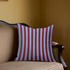 Bold Stripe Square Jacquard Pillow Cover for Sofa Office Waist Cushion Cover Home Decorative Pillowcase