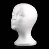 Foam Female Mannequin Head Model EPS Flocking Wigs Glasses Cap Display Holder Stand Model Photo Studio Shooting Prop