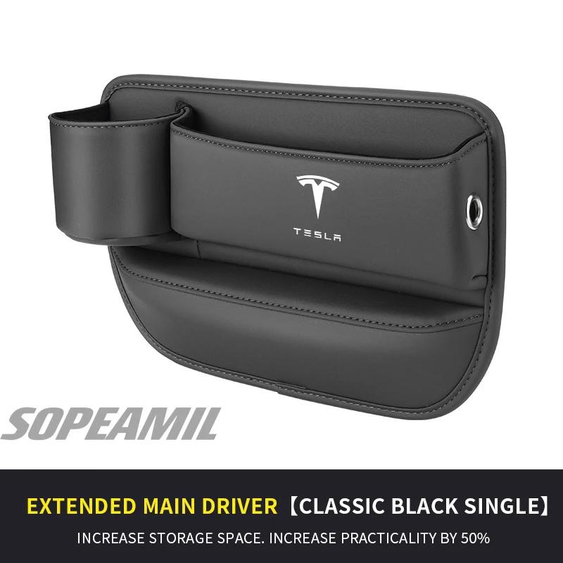 

Car Leather Seat Gap Multifunction Crevice Water Cup Holder Storage Box Tesla Model 3 Model Y Model S Model X Cybertruck Beast