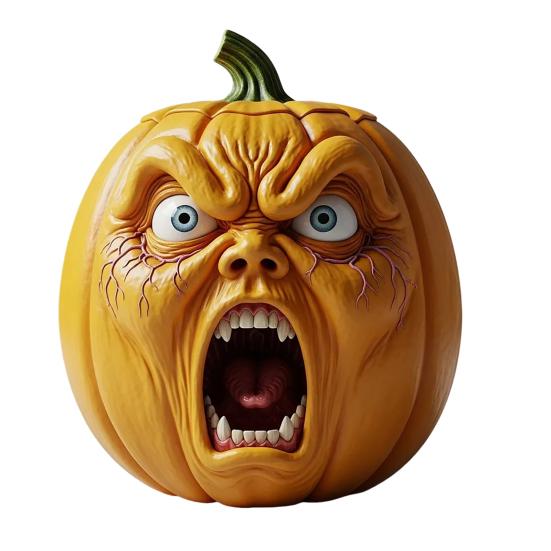 

Screaming Vegetables Figurine Resin Emotional Veggies Ornament Evil Screaming Carrot Tomato Pepper Statue for Kitchen Dining Table Decor J