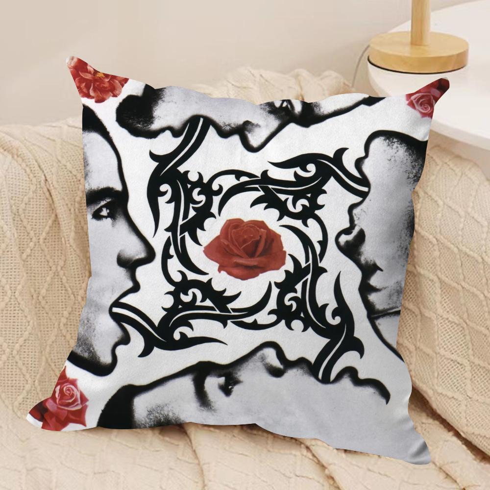 Hot Chili PPeppers Band Cushion Cover Soft Plush Fabric DoubleSided Printed Sofa Cushion Cover for All Seasons Home Decor Gift