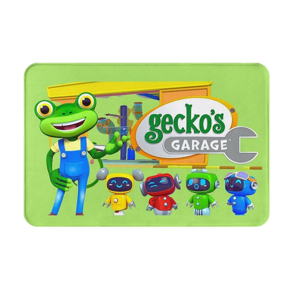 Geckos Garage Dětská rohožka Vstup do kuchyně Domácí podlahová rohožka Protiskluzový koberec pro obývací pokoj Rohožky pod nohy