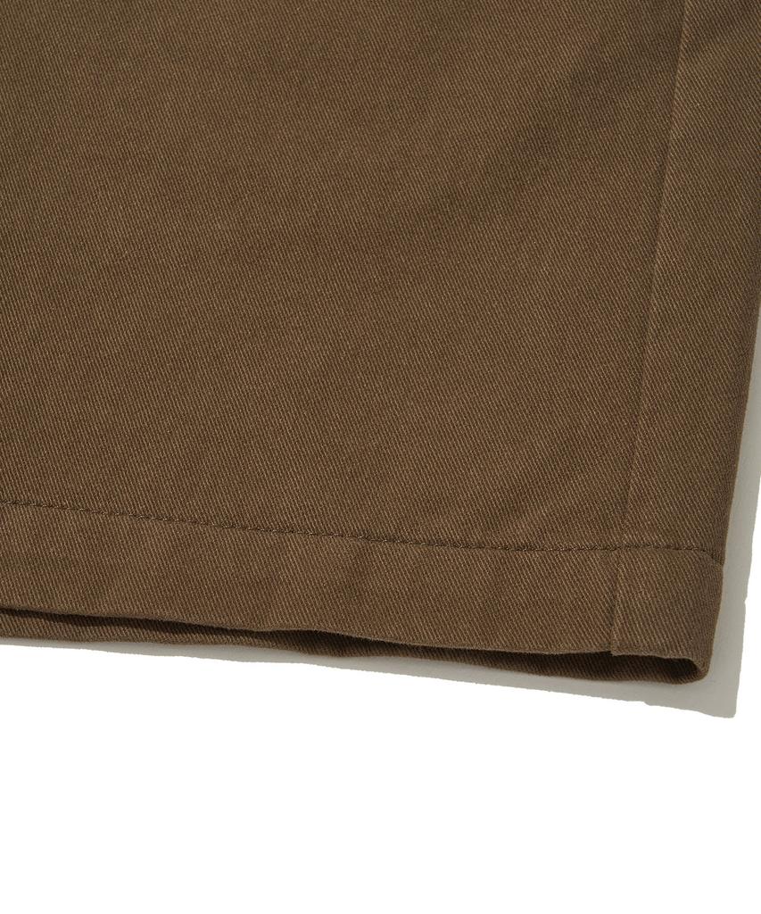 URBANDTYPE Capri Washed Chino Shorts_Brown