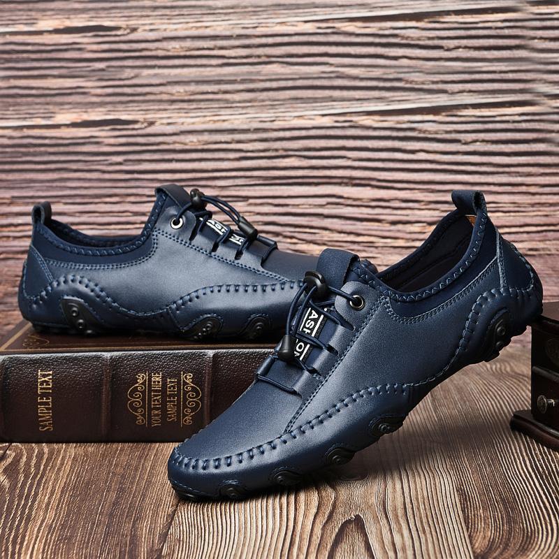 Echtes Leder Casual Leder Schuhe Männer Loafer Komfortables Fahren Schuh Mokassins Mann Wohnungen Schuhe