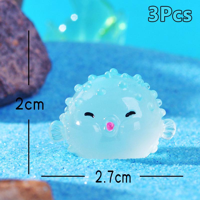 

3 шт. мультяшная светящаяся рыба-собака, украшение для аквариума, искусственная подводная рыба-собака, маленькое украшение, аксессуары, подарки