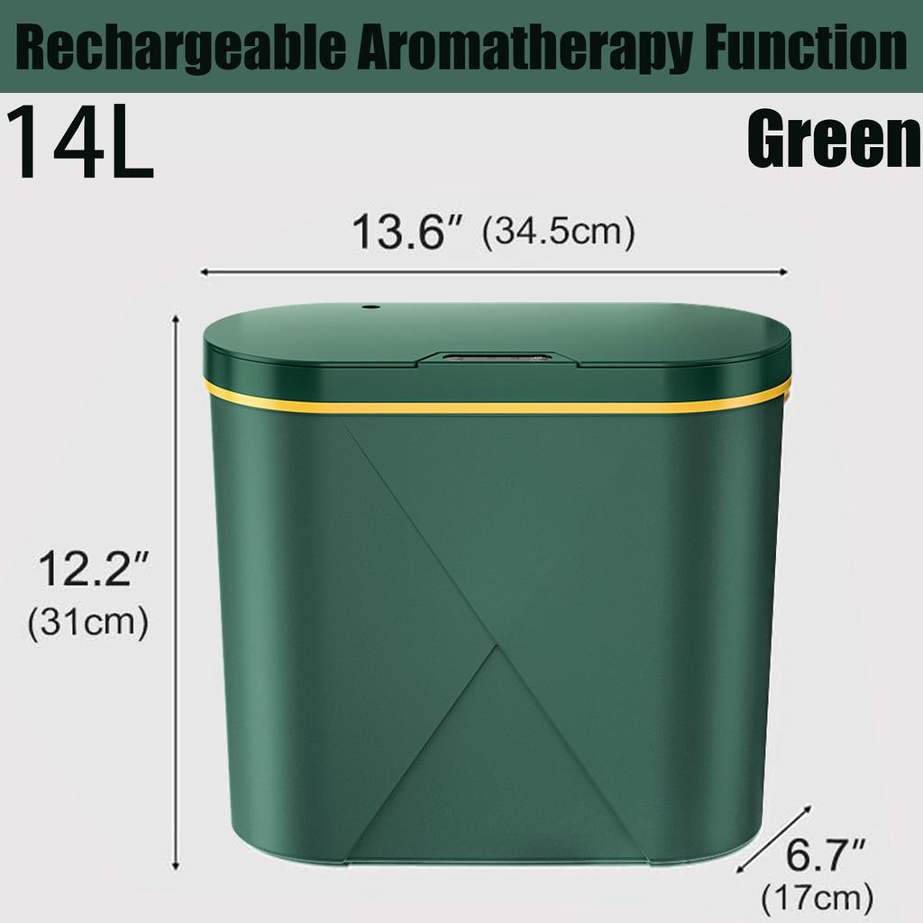 Automatic Trash Can with Essential Oil Diffuser,Bathroom Trash Cans with Lid,Motion Sensor Touchless Trash Can Bedroom Kitchen