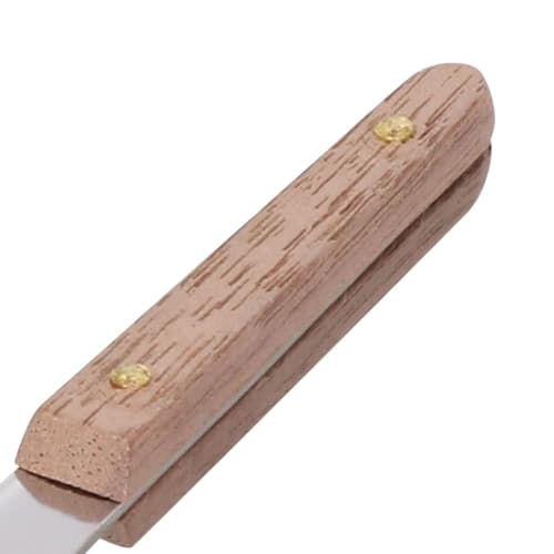 Takagi Wooden Handle Stainless Steel Spatula Set of 4, Perfect for Monjayaki, Okonomiyaki, and Teppanyaki, with Heat-Resistant Wooden Handles, Turning