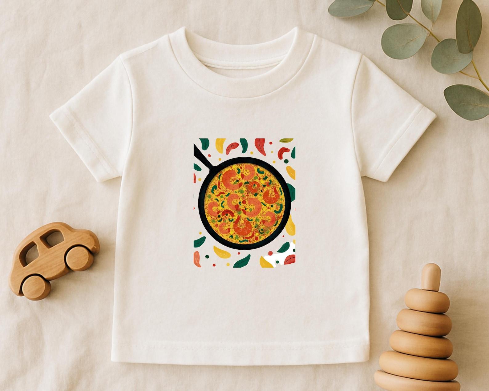 Paella Toddler Shirt: Funny Foodie Tee for Little Chefs (Size 2T-5T) 130
