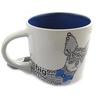 Les Trésors De Lily [M9881] - Mug céramique 'Wild about Words' (Chihuahua) bleu
