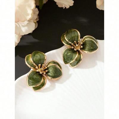 Schöne maritime florale Hängeohrstecker für Damen, Sommer-Strand-Stil, zierlicher Modeschmuck