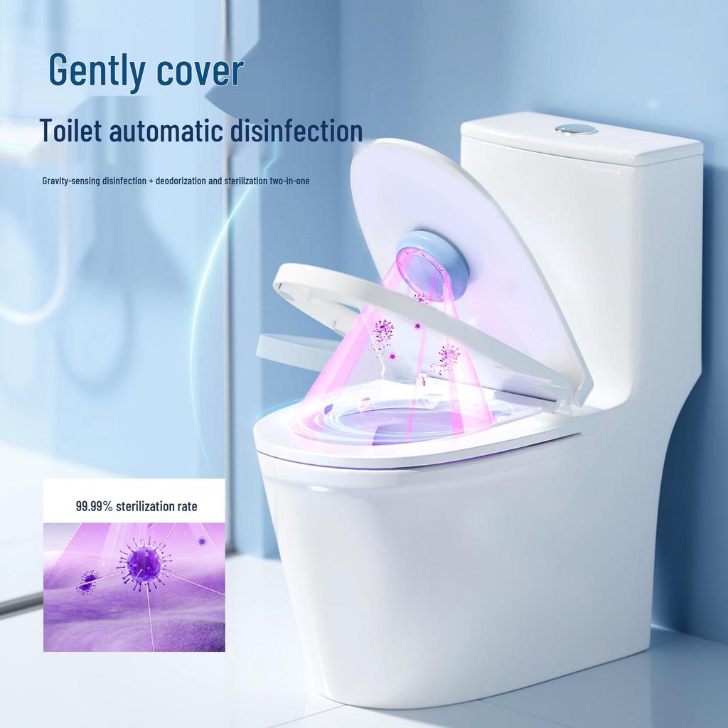 Portable UV Wardrobe and Bathroom Sterilizer with Rechargeable Induction Light for Deodorization and Odor Removal