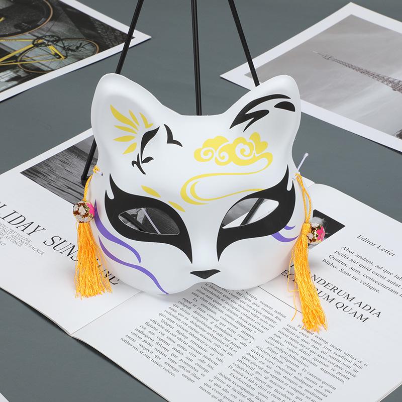 Halbkatze Gesicht Fuchs Cosplay Maske - Vollgesichts Maske Antiker Stil