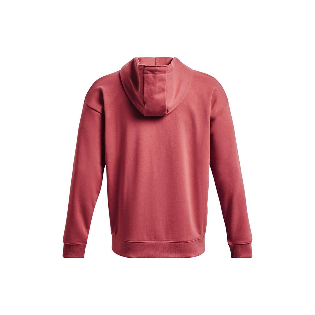 Under Armour Solid Color Logo Print Zip-Up Hooded Jacket Men Pink 1376051-600