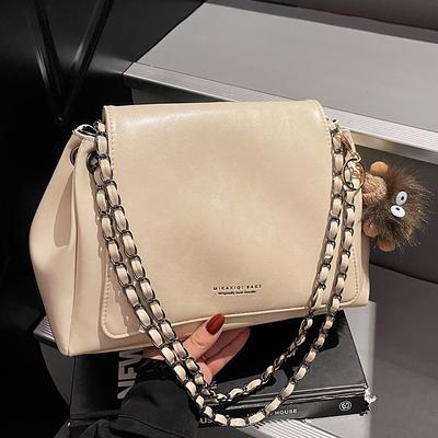 Lässige große Mode einfache Pendler-Ketten-Schultertasche Damen Herbst Neu Tote Bag