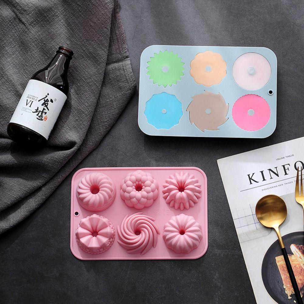 Non-Stick Fluted Tube Cake Pan Silicone Cake Molds  For Candy Making Chocolate Crafting