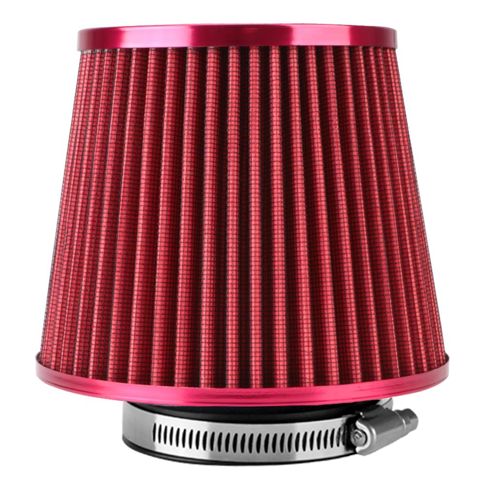 

Комплект для индукции Автомобильные воздушные фильтры Фильтр холодного впуска воздуха 3-дюймовый универсальный спортивный сетчатый конус с высокой пропускной способностью 76 мм Автомобильные аксессуары красный