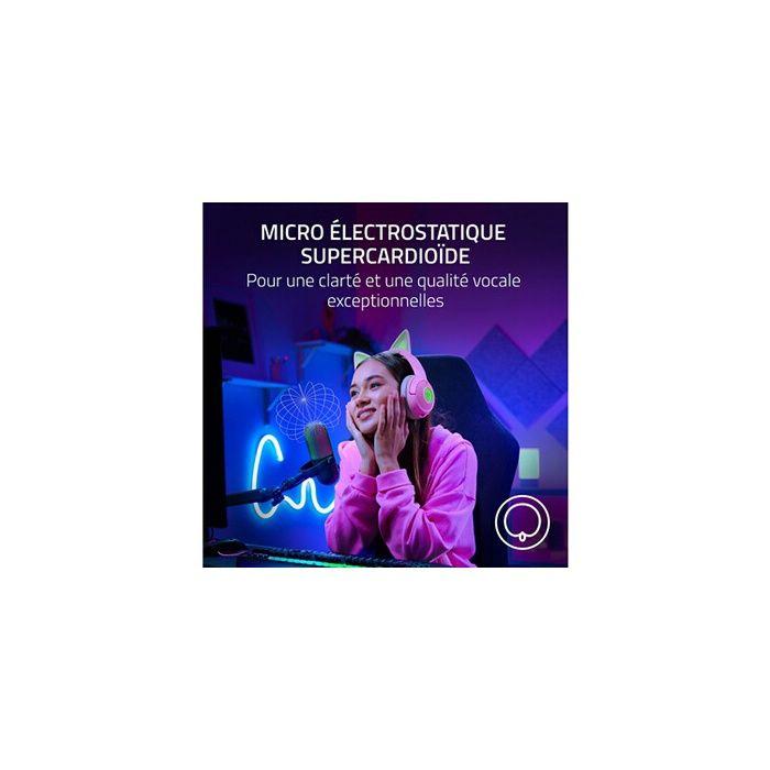 Microphone USB - Razer - Seiren V3 Chroma - Supercardioïde - Éclairage RVB - Plug-and-Play