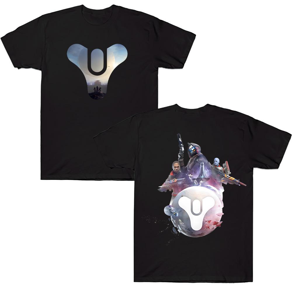 

Destiny 2 T-shirt Unisex Pure Cotton T Shirts Game Print Tops Summer Fashion New Comfort Casual Clothing O-neck Short Sleeve Tees XS чёрный