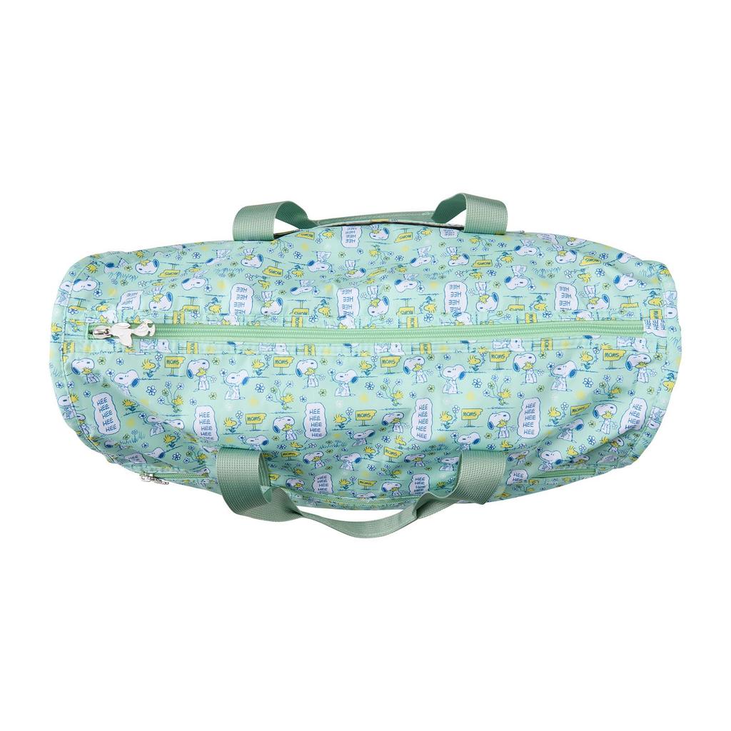Sifre Foldable Boston 23L Suitcase Peanuts Snoopy 390kg Mint Flower Bag, Medium, Capacity, Carry-On Fit, & Design, Capacity, PN171.