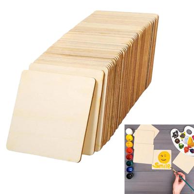 4 Inch Natural Wood Discs for Crafting Projects