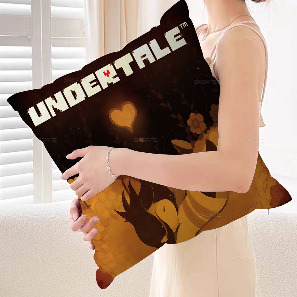 Anime Undertale Game Cushion Cover Inches Farmhouse Decor Home Throw Pillow Covers For Couch Decorations