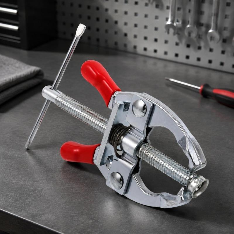 Screw-Drives Wiper Arm Extractor Tool with Crossbar Handle and Two Curved Jaws, Metal Puller for Windshield Wiper Arms and Battery Terminals