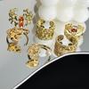 Fashionable Wheat Themed Open Rings Decoration for Women Adjustable Designs Sturdy Alloy Jewelry Statement Pieces