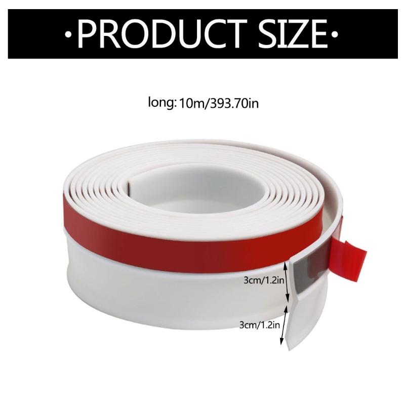 Flexible Rubber Garage Door Frame Seal for Top and Side Placement, Broad Barrier Profile Follows Edges and Corners Around the Opening