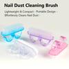 Multi-Functional Acrylic Nail Cleaning Brush, Dust Powder Removal Tool for Manicure and Nail Art