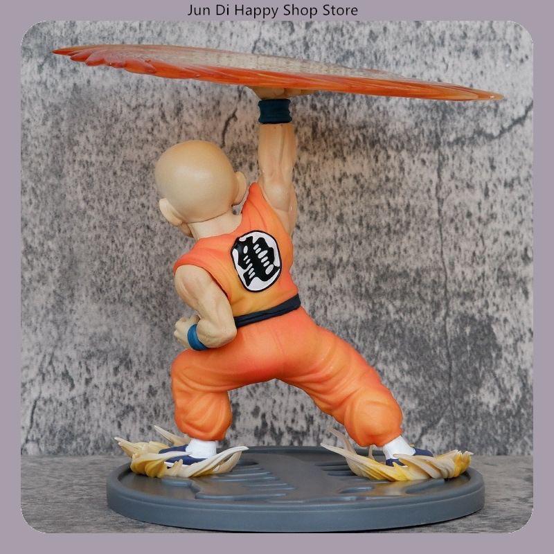 18cm Dragon Ball Krillin Kienzan Anime Figure Model Statue Desktop Decoration