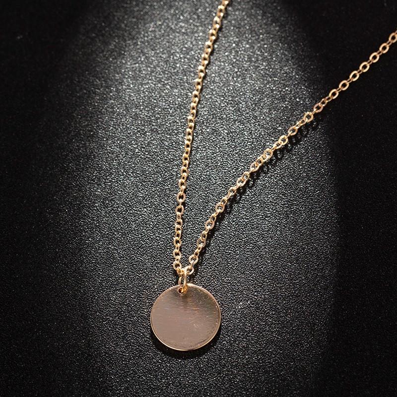 Buy Fashion Statement Necklaces Small Disc Pendants Necklace For