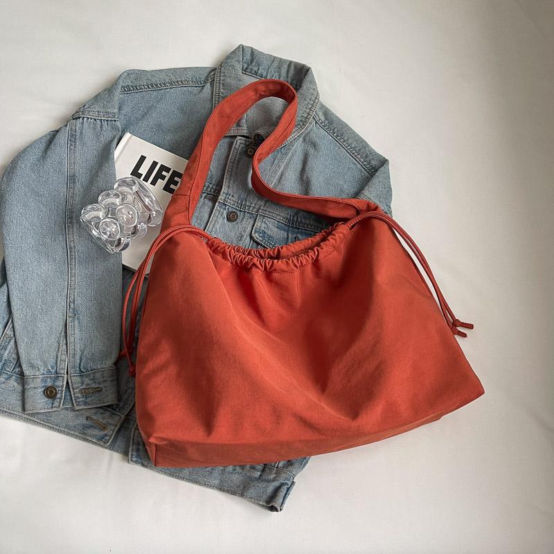 Geantă ușoară de umăr de damă, de culoare solidă, geantă impermeabilă pentru subrat