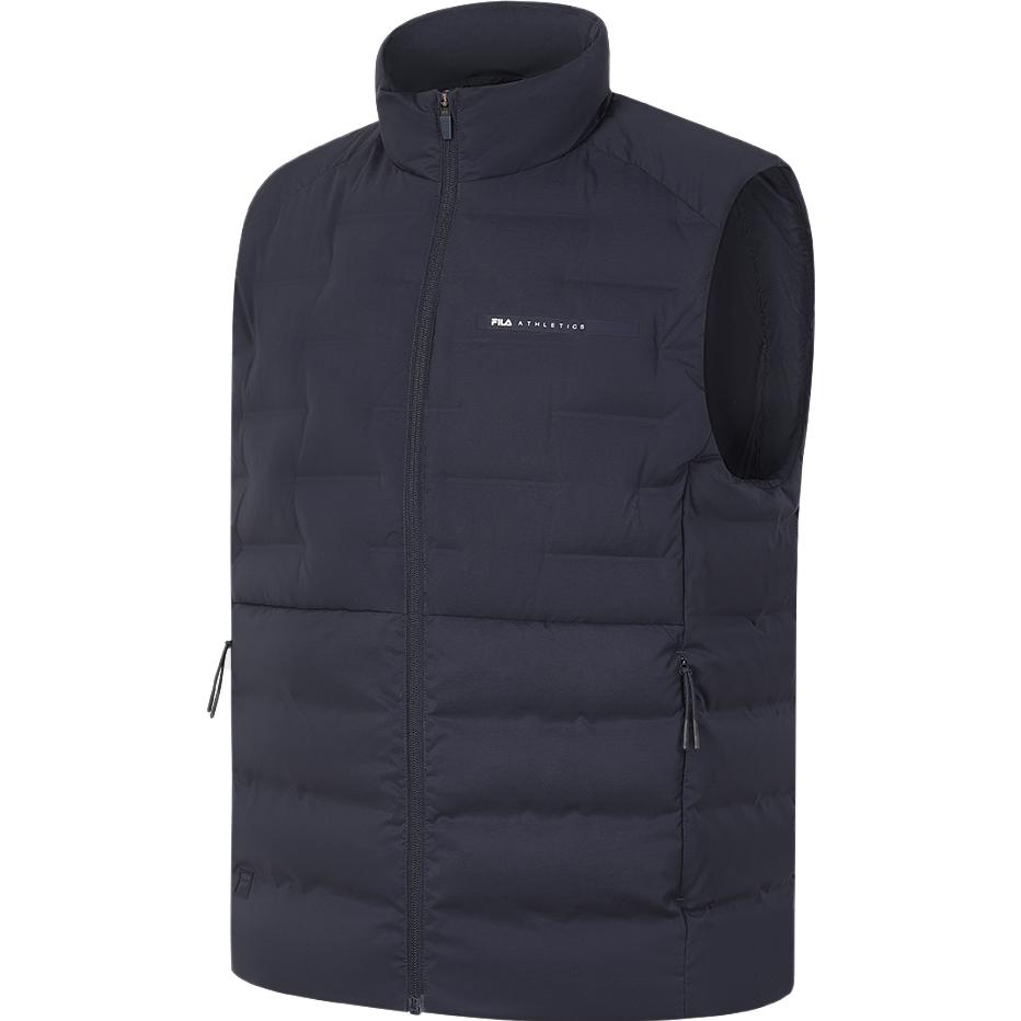 

FILA Fashion Solid Color Warm Down Vest Men Vests Royal-Blue A11M341910F-NV XS