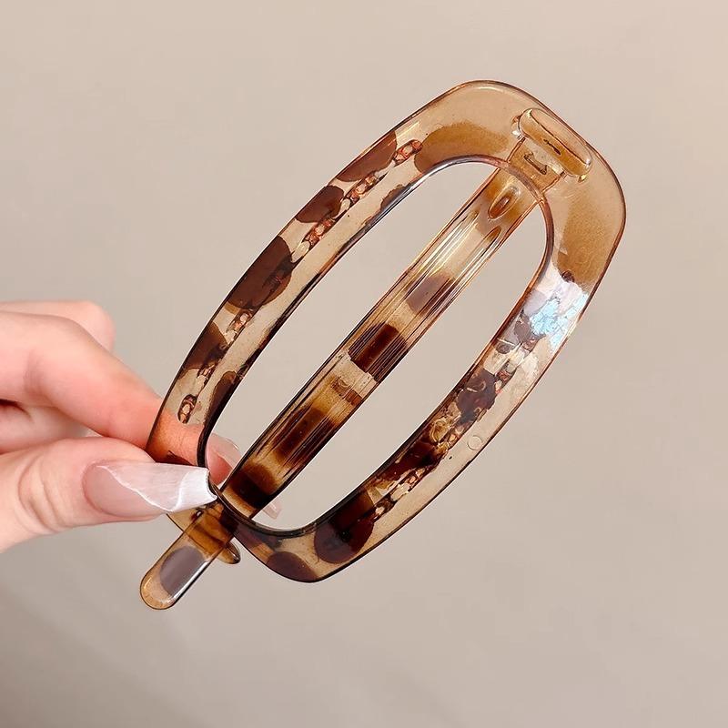 Vintage Solide Hohle Ovale Einfache Twist Haarspangen Für Frauen Temperament Haarschmuck Stirnband Haarnadel Mode Haaraccessoires