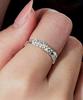 Helene Jewelry 925 Silver Cutting Cube And Ball Layered Miss Ring (Type D)