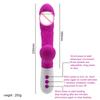 Powerful Rabbit Dildo Thrusting Vibrator Heat Up Sucking Vibrating G-spot Vagina Clitoris Stimulation Massager Silicone Sex Toys