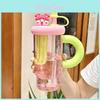 Water Bottle Girl High Design Portable Straw Cup With Heat Resistant Material For Outdoor Use