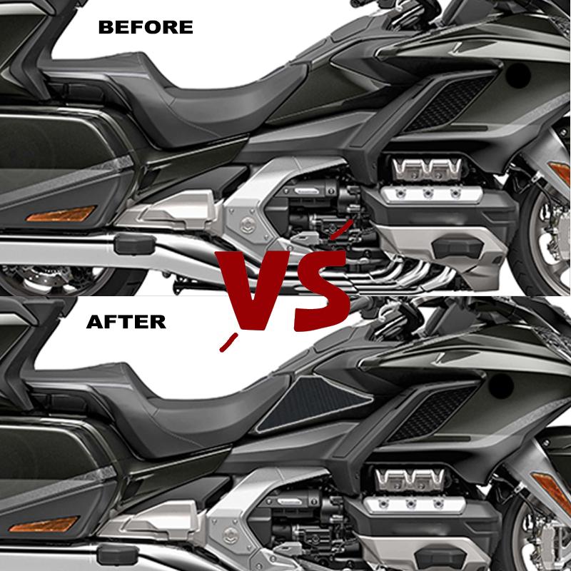 Dla HONDA Goldwing GL1800 złote skrzydło 1800 GL 1800 2018 2022 2023 boczne motocyklowe osłona zbiornika naklejka na pokrywę