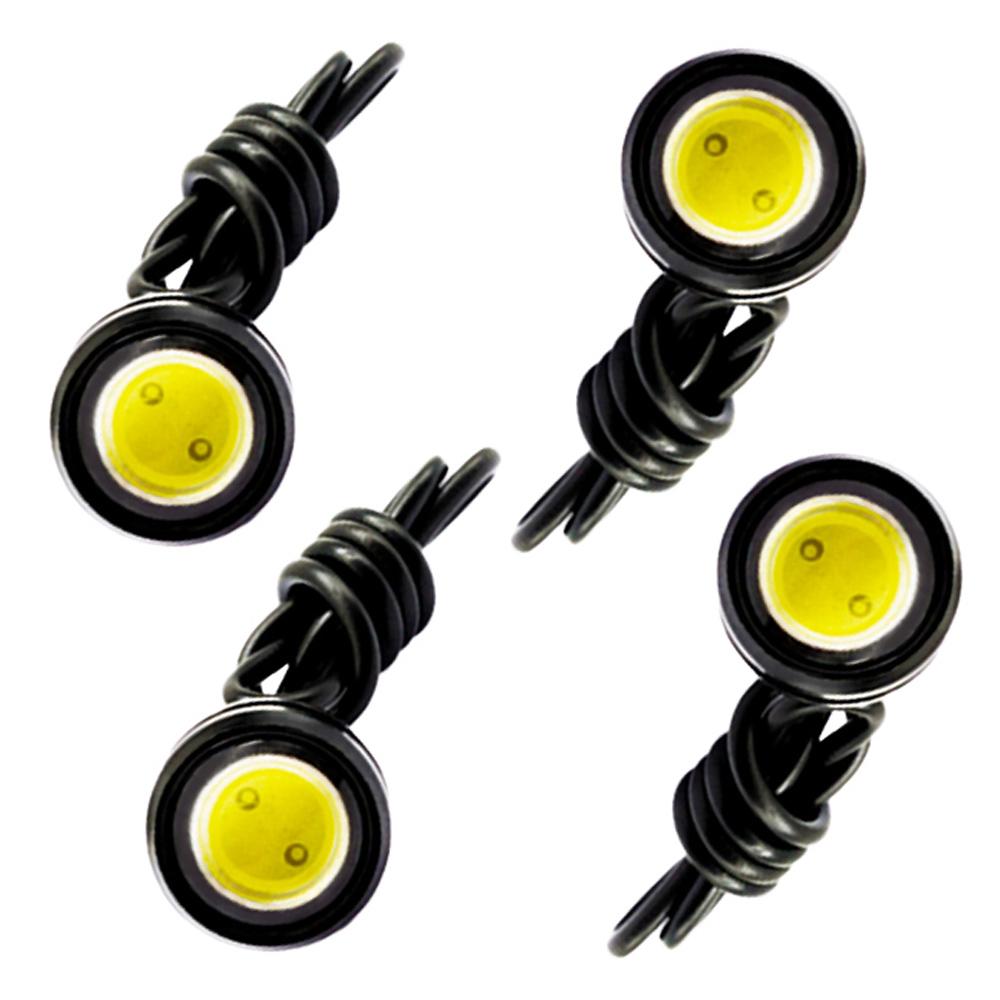 10X 23mm Eagle Led Eye Daytime Running Lights DRL Driving Backup Reversing Parking Signal Waterproof Lamps 9W DC 12V Black Shell