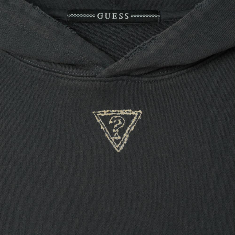 GUESS Star Hoodie Charcoal Grey Hyunjin Stray Kids Vintage Wash Unisex